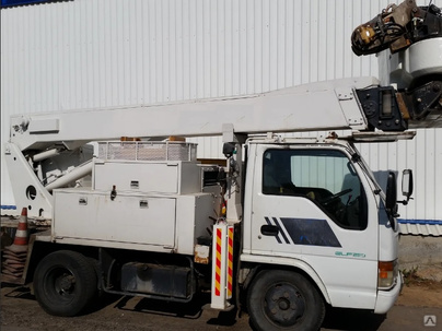 Аренда автовышки 15 м Isuzu ElF с водителем