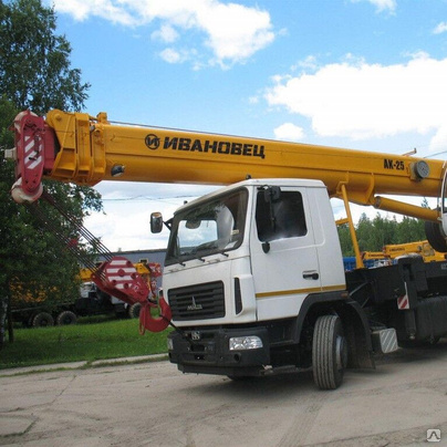 Автокран 25 т, стрела 22 м