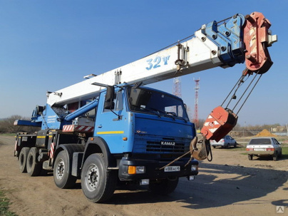 Автокран 32 т, стрела 32