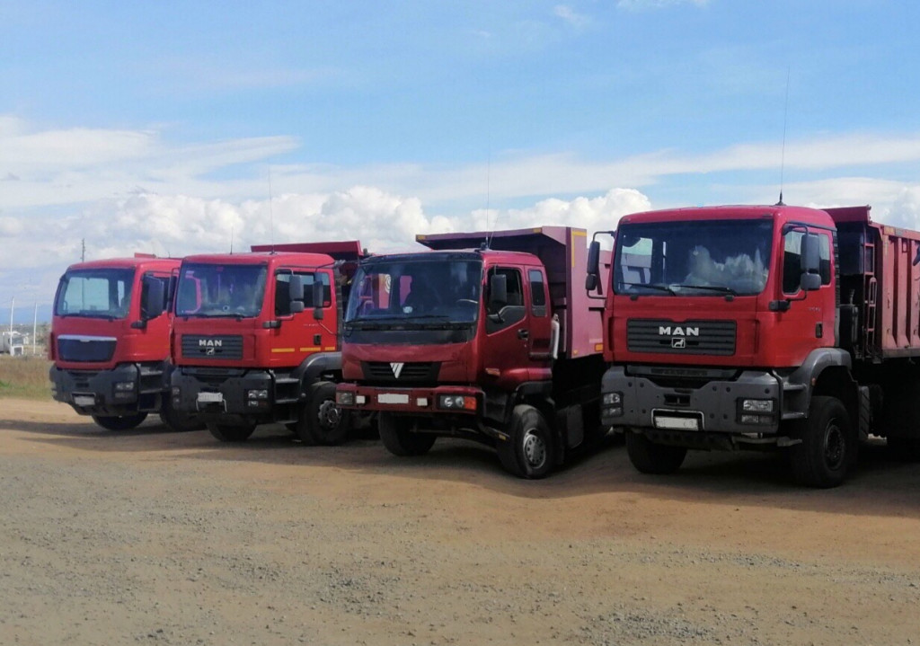 Услуги самосвала г/п 25 т щебень песок уголь ПГС