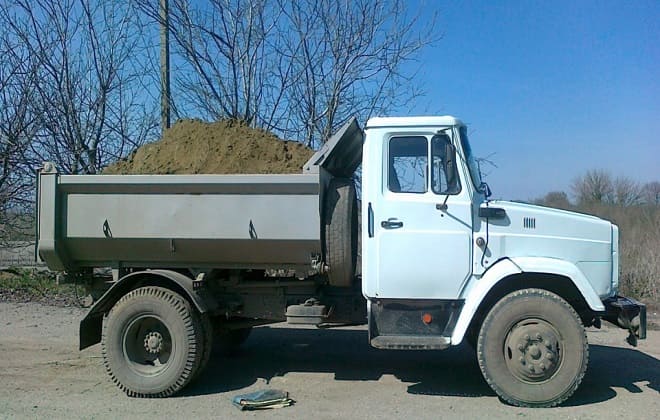 Услуги самосвала. Песок, щебень, земля, навоз