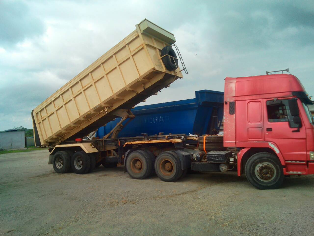 Услуги самосвального полуприцепа