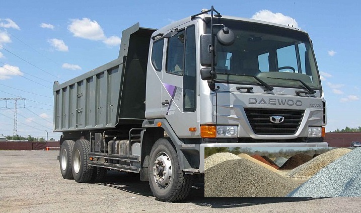 Аренда самосвалов 25т сыпучие материалы доставка