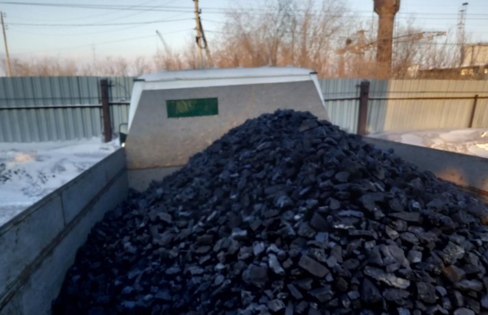 Доставка угля мини- самосвалом.