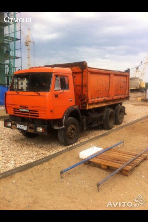 Аренда самосвала КАМАЗ 15 т.