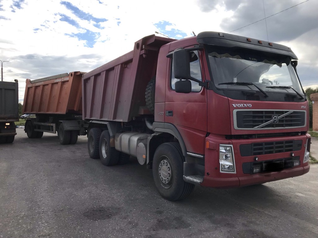 Самосвалы с прицепом, тонары аренда