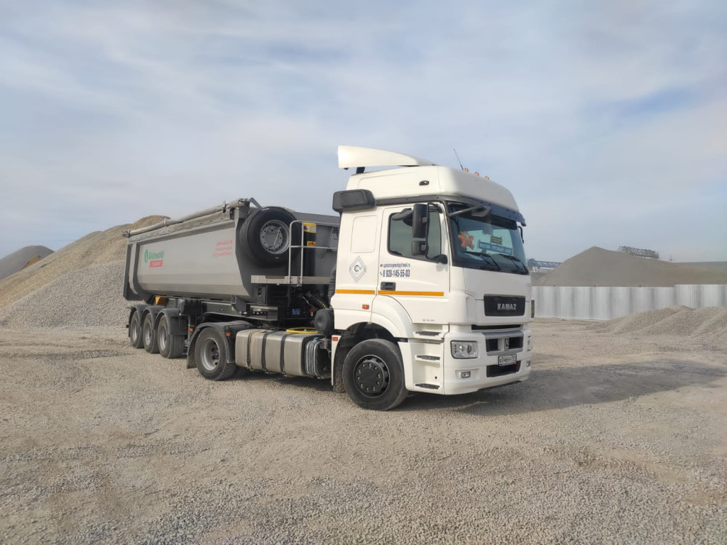 Грузоперевозка инертных материалов самосвалом