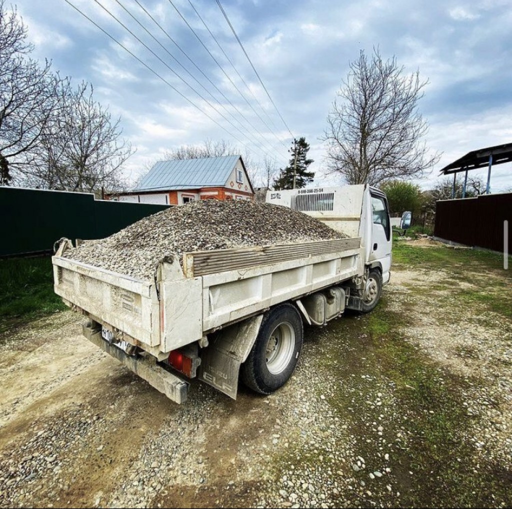 Мини самосвал от 1 до 3 кубов. Песок, щебень, пгс