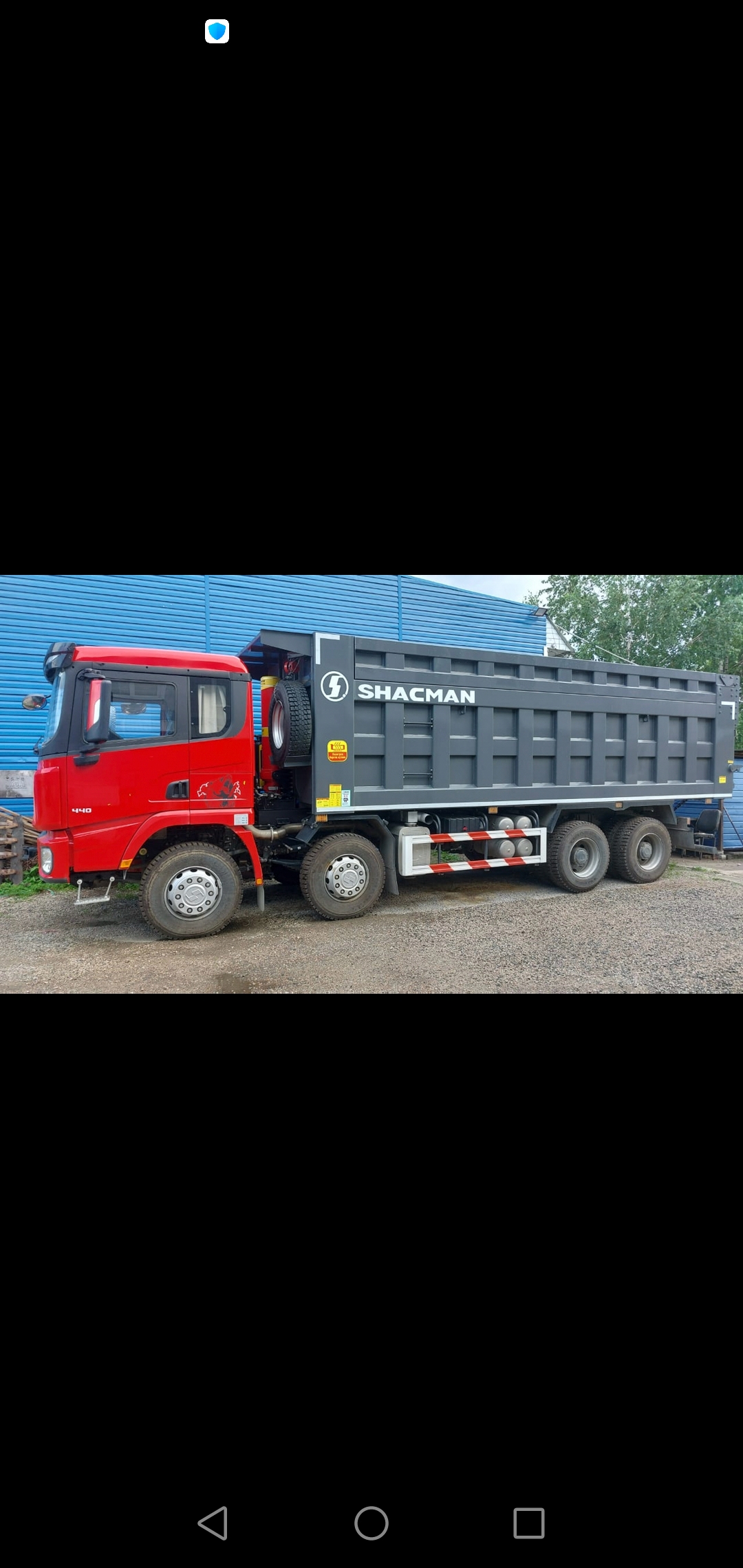 Перевозка инертных материалов самосвалом.