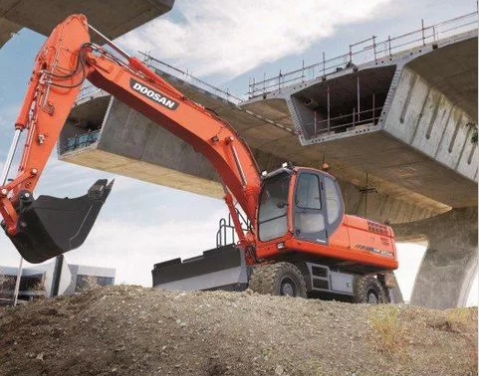 Аренда колесного экскаватора с гидромолотом