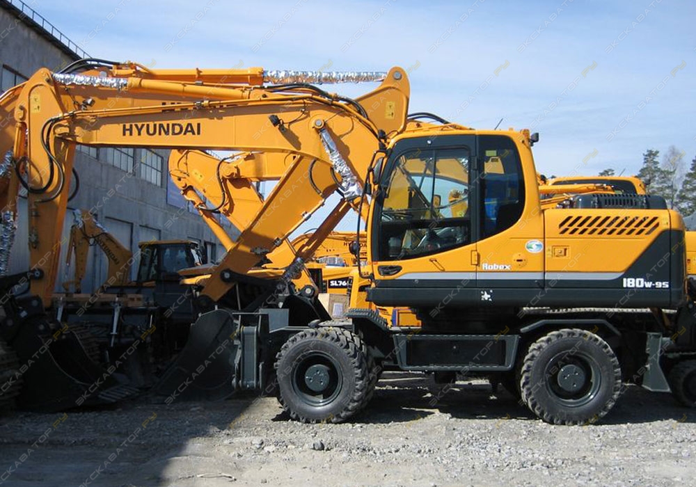 Аренда колесного экскаватора Hyundai R180W-9S