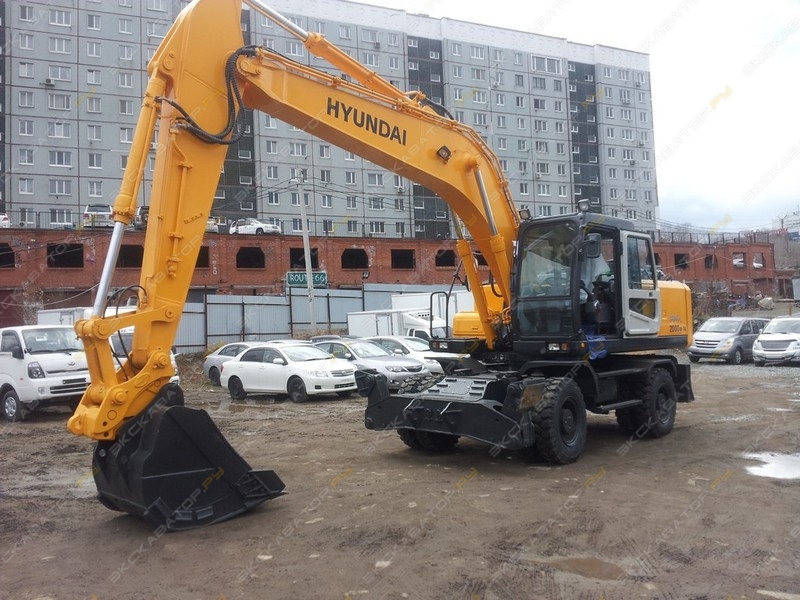 Аренда колесного экскаватора