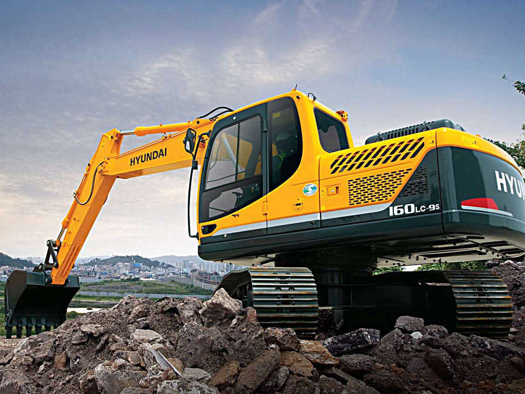 Гусянка Хендай 160. Экскаватор в аренду.