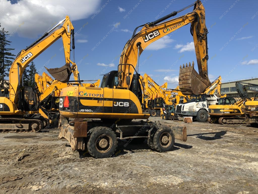 Аренда колесного экскаватора JCB JS 160W