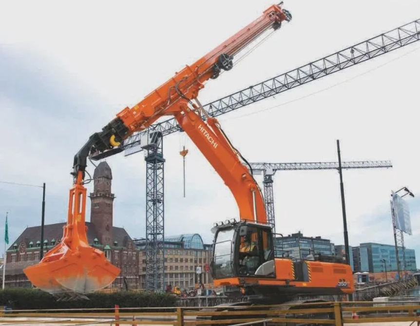 Аренда гусеничного экскаватора с грейфером до 12 м