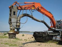 Плавающий экскаватор Амфибия