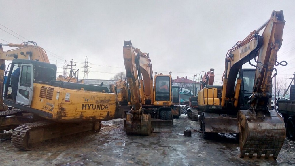 Аренда гусеничных и колесных экскаваторов