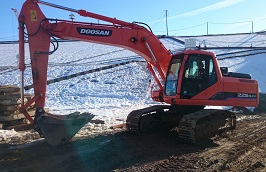 Аренда гусеничного экскаватора. Спецтехники услуги