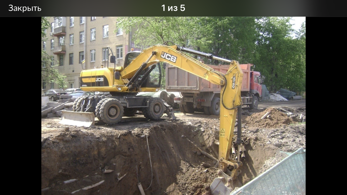 Аренда гусеничного и колёсного экскаватора