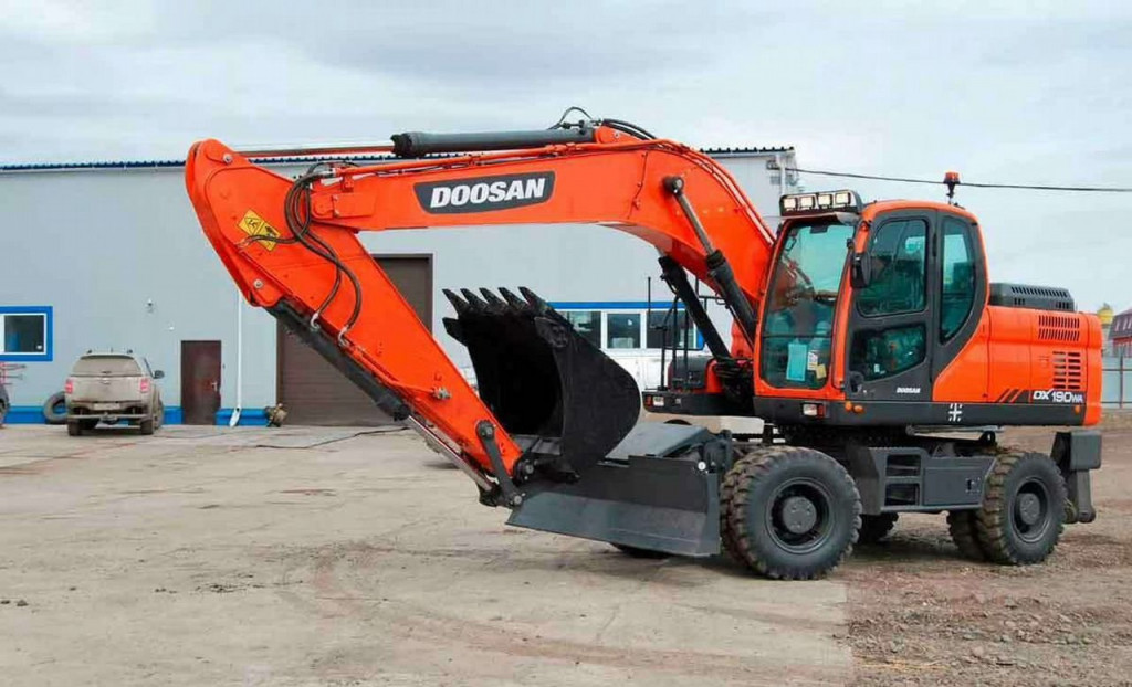 Услуга экскаватора колесного doosan DX 190W