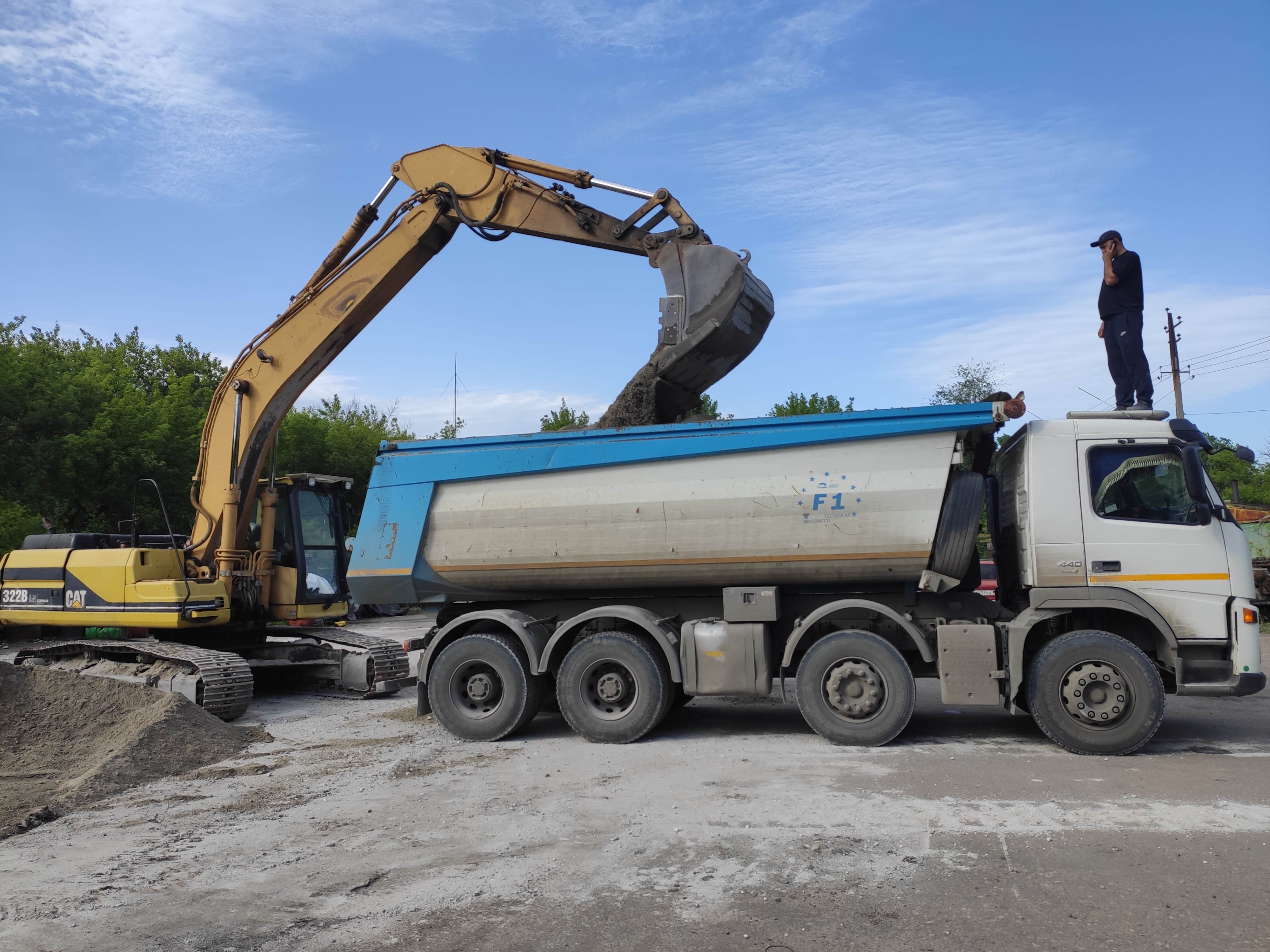 Гусеничный экскаватор Cat полноповоротный аренда