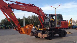 Аренда колесного экскаватора Hitachi ZX 210W