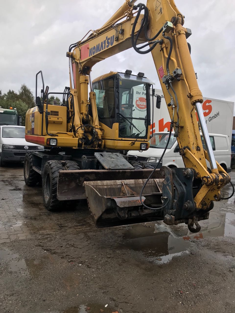 KOMATSU-160, УСЛУГИ КОЛЁСНОГО ЭКСКАВАТОРА