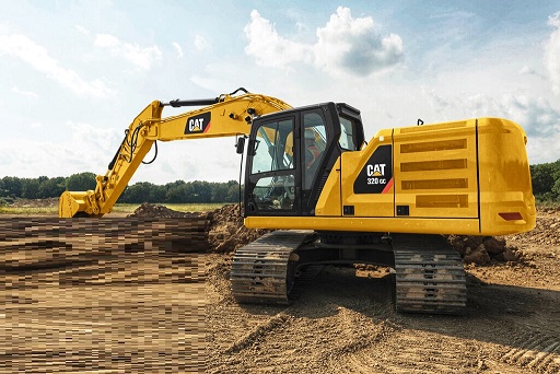 Услуги гусеничного экскаватора.