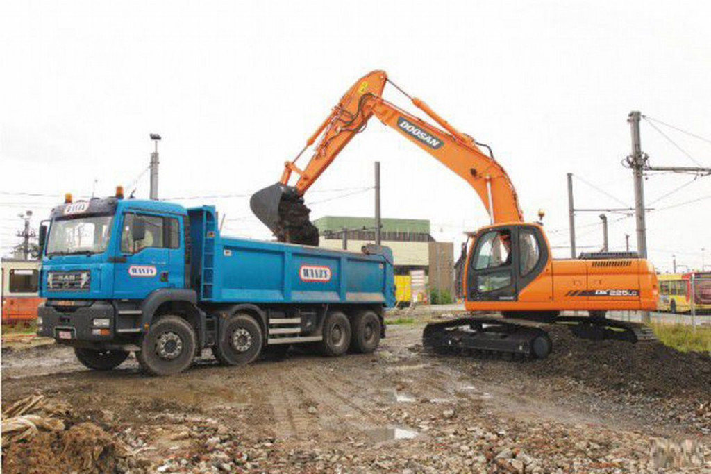 Аренда, услуги гусеничного экскаватора