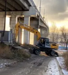 Планировка участков, копка траншей
