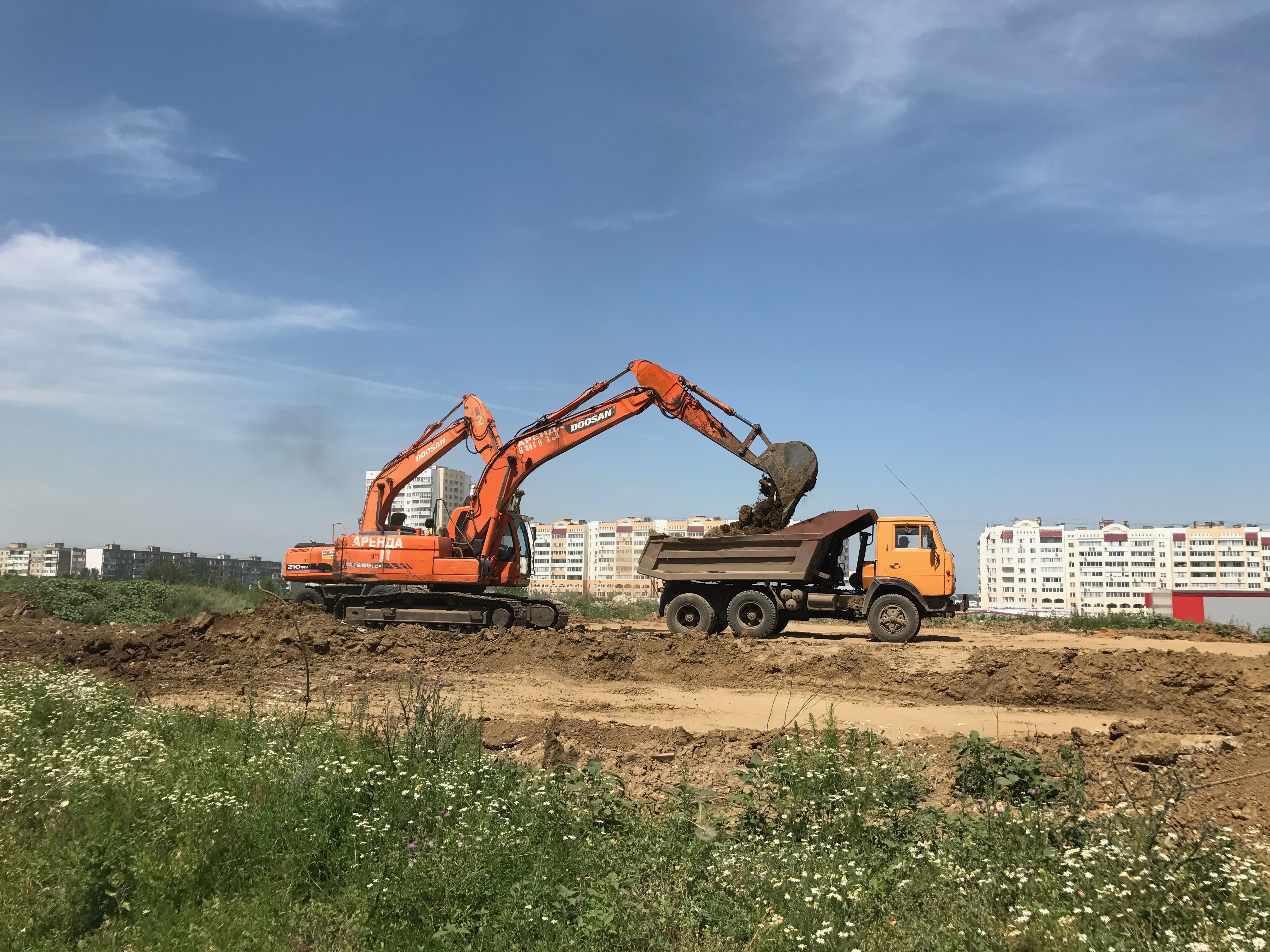 Аренда экскаватора. Услуги спецтехники.