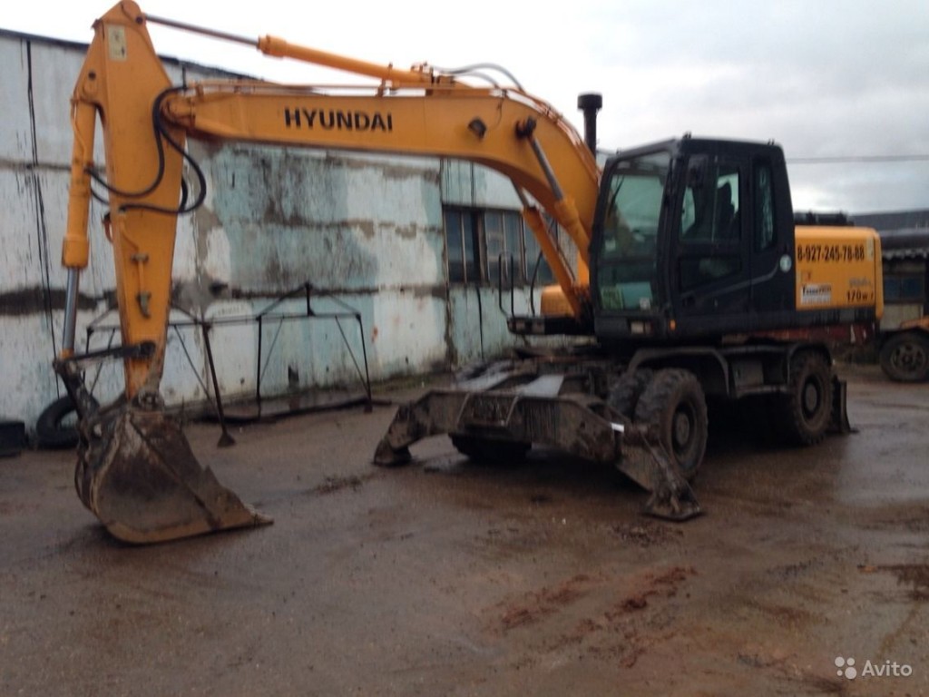 Аренда колесного экскаватора Hyundai r170