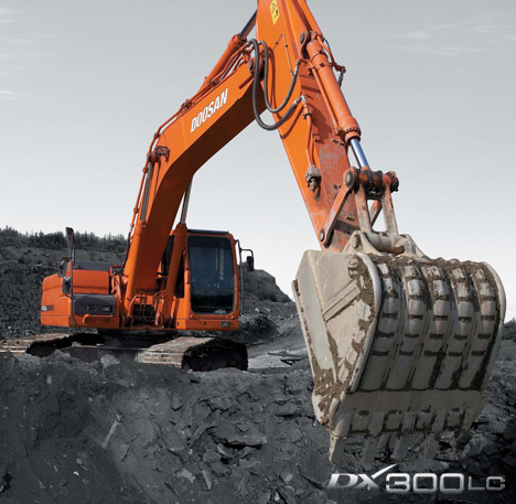 Аренда гусеничного эксковатора doosan300dx