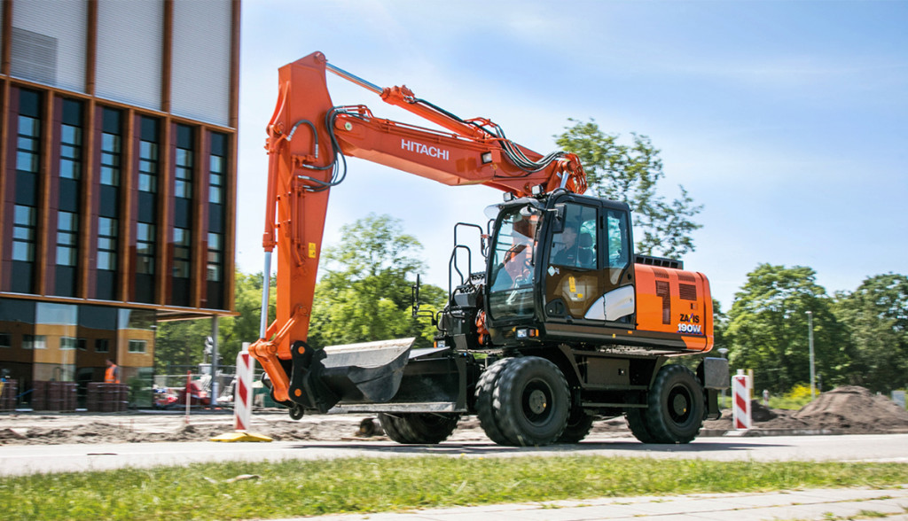 Колесный экскаватор Hitachi ZX140W-5B в аренду