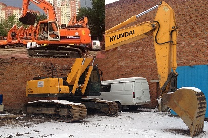 Аренда/заказ/услуги экскаватора гусеничного