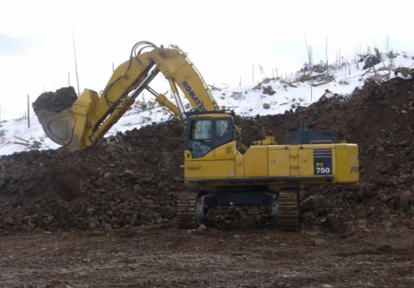Экскаватор KOMATSU PC 750-7 прямая лопата
