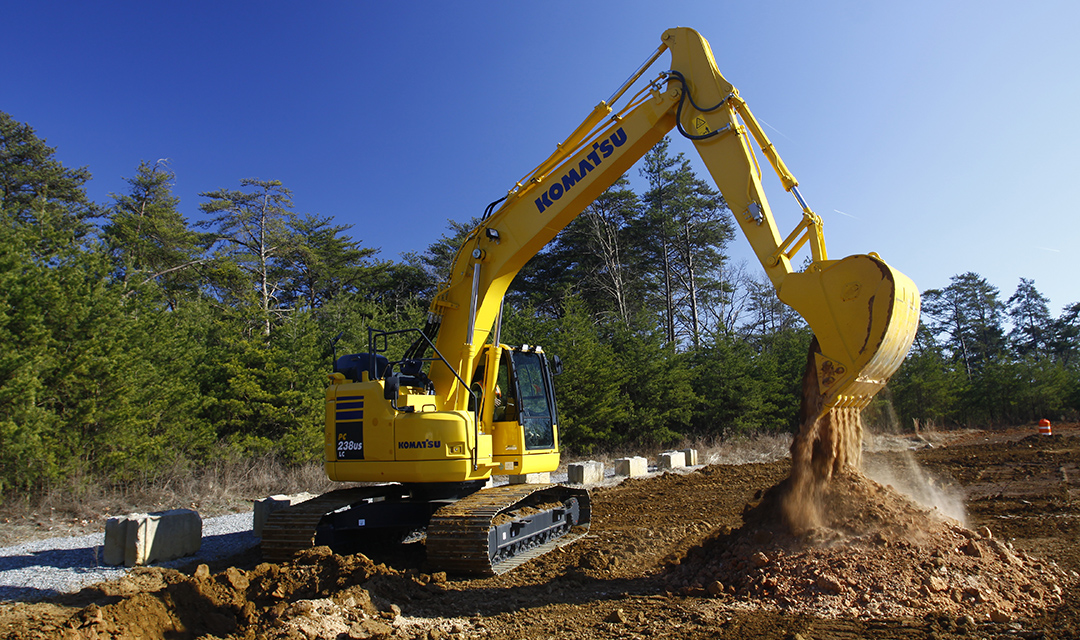 Аренда  гусеничного экскаватора с гидробуром