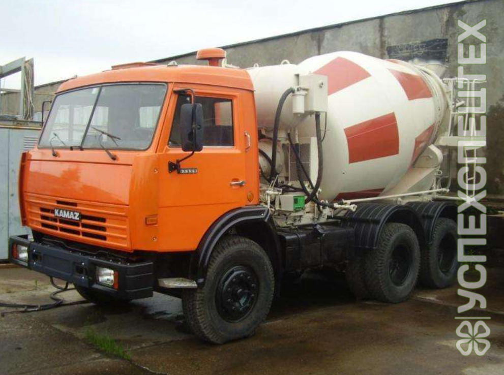 Автобетоносмеситель в аренду на базе Камаз объем 7