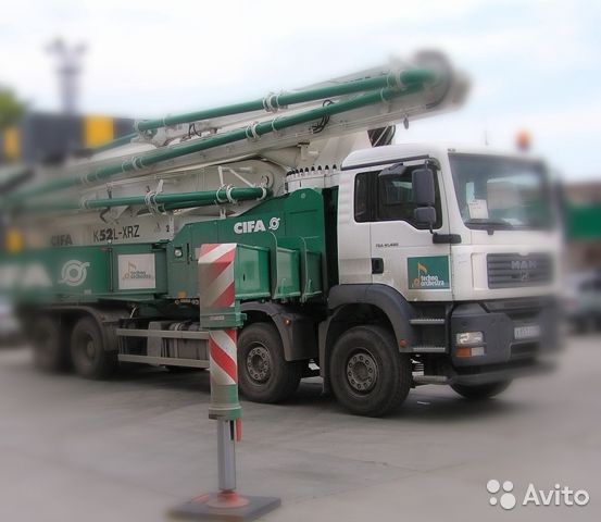 Аренда автобетононасоса cifa 36 и 52 метра
