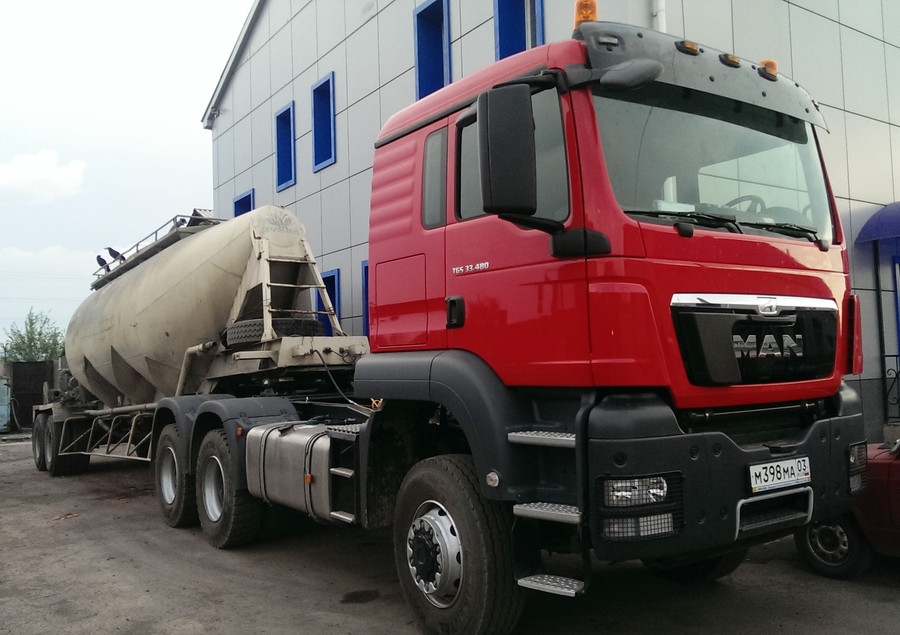 Аренда Цементовоз-полуприцеп от собственника MAN