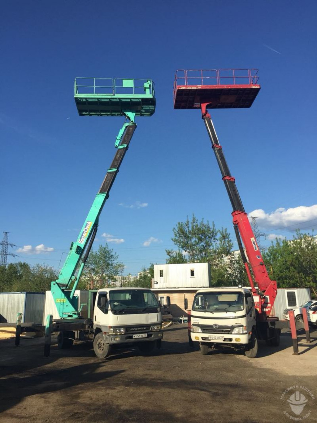 Автовышка 20 метров ISUZU ILF с платформой