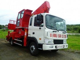 Аренда автовышки Hyundai 35 метров выгодно