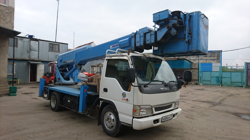 Сдается в аренду автовышка  Isuzu Elf (22м)