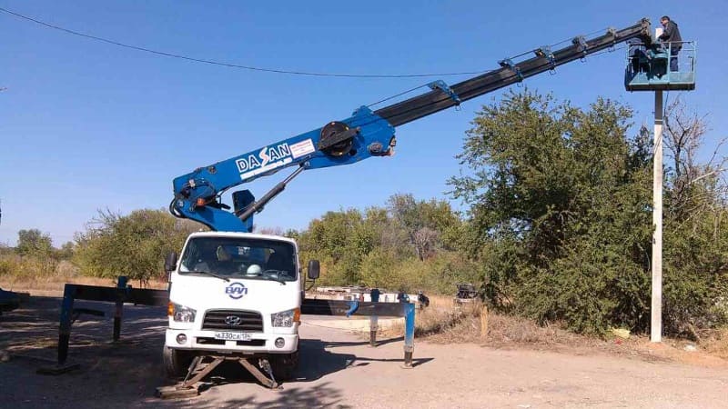 Услуги Автовышек от 16м до 45м с широкой корзиной