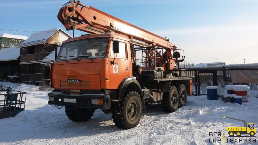 Автовышка вездеход Камаз недорого