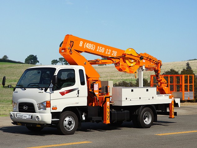 Услуги телескопической автовышки  Hyundai