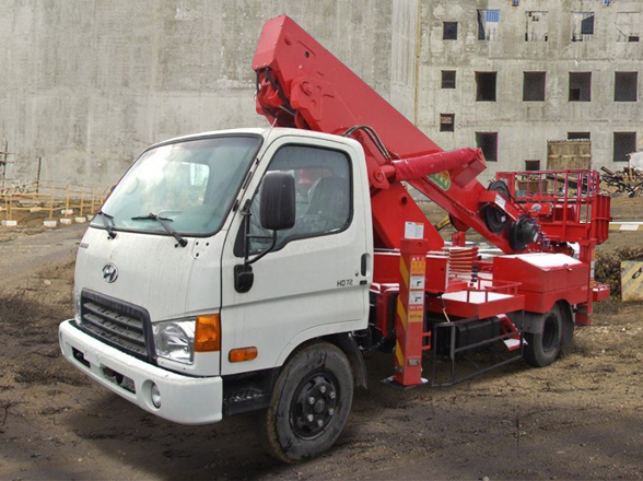 Телескопическую автовышку Hyundai сдам в аренду