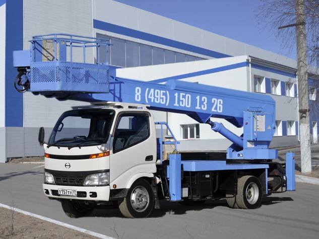 Телескопическую автовышку сдам в аренду недорого