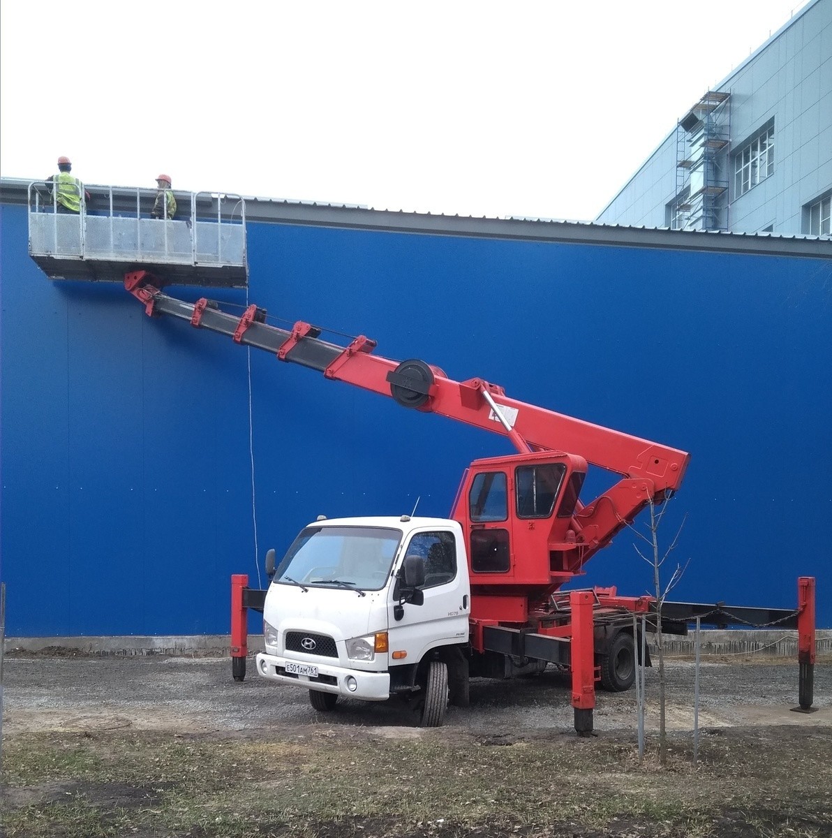 Аренда телескопической автовышки Hyundai HD-78