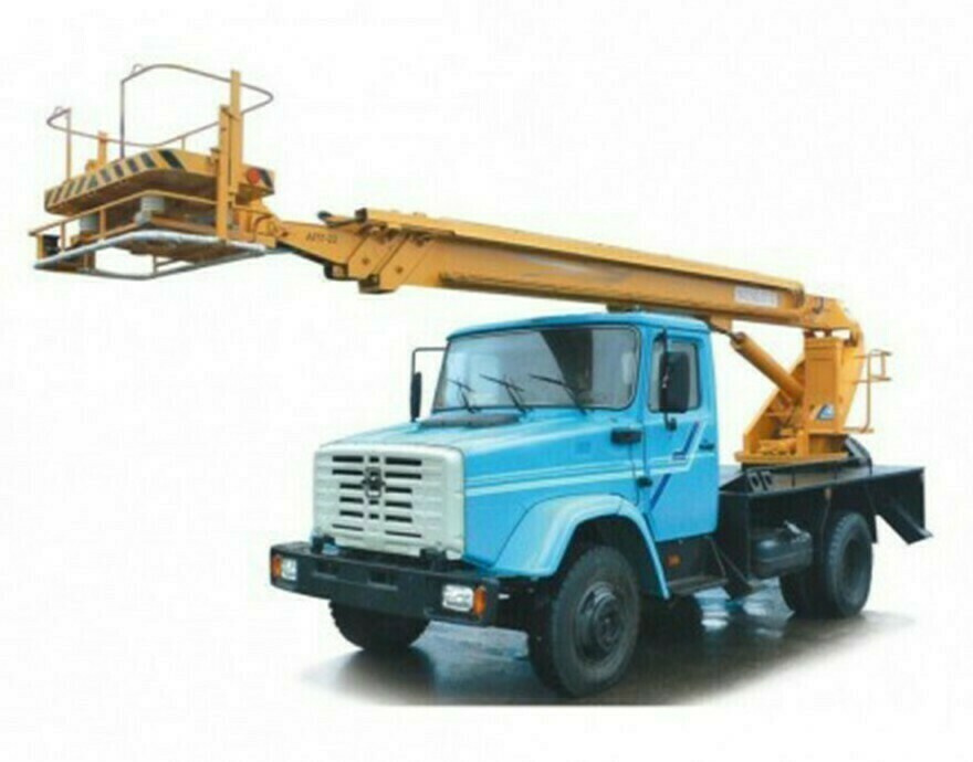 Заказать телескопическую автовышку 17 метров Зил